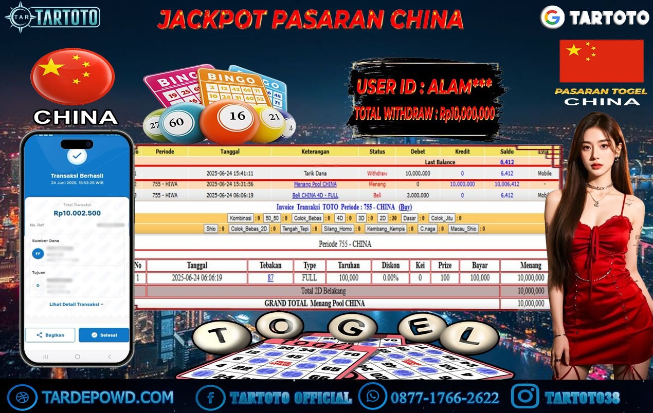 JACKPOT PERMAINAN TOGEL CHINA