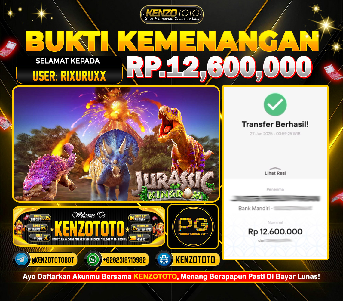 🦖 “DINO NGAMUK, REKENING MELEDAK 12 JUTA‼️” 💸 “RIXURUXX BUKAN JURASSIC PARK, TAPI JURASSIC CUAN!”