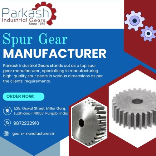 Parkash Industrial Gears stands out as a top spur gear manufacturer , specializing in manufacturing high-quality spur gears in various dimensions as per the clients’ requirements. With years of experience in precision engineering and advanced CNC machines, Parkash provides durable, reliable and efficient spur gears for a wide range of industries including automotive, heavy machinery and power generation sectors. Each spur gear undergoes strict quality control to ensure maximum performance and longevity. If you are looking for a spur gear manufacturer that combines expertise, customization and competitive prices, Parkash Industrial Gears is your ideal partner. Contact us for a quote tailored to your needs.
