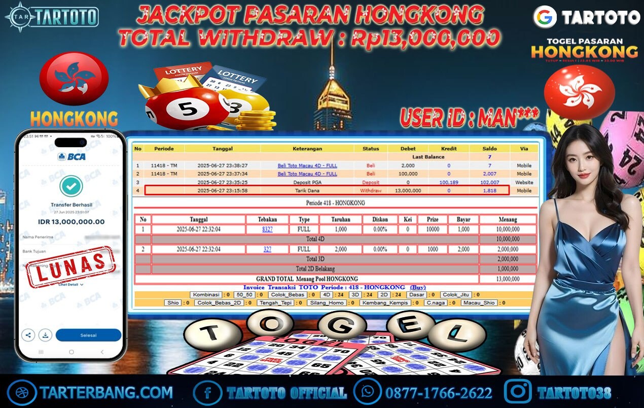 JACKPOT PERMAINAN TOGEL HONGKONG