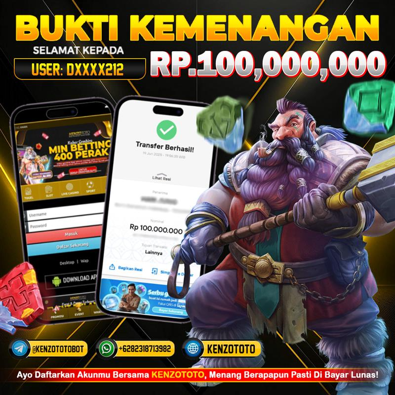 GILA! DXXX212 LANGSUNG WD RP 100.000.000‼️