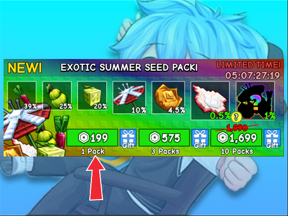 x1 Exotic Summer Seed Pack ( Grow A Garden )