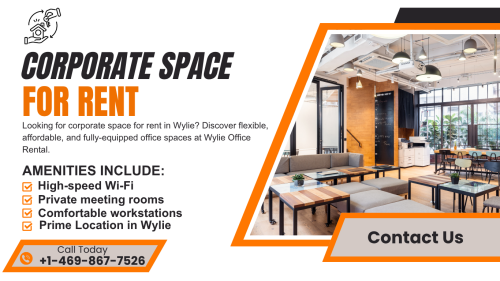 Book a Tour Today!
Avoid paying exorbitant fees to rent tiny offices in the urban area. Wylie Office Rental is your best bet for corporate space for rent in Wylie that meets all your needs—without the downtown price tag.
Come and see what is available today or call and make a tour!
Wylie Office Rental
Visit: wylieofficerentals.com
Call Now: +1 469-867-7526
Email: skerad@yahoo.com