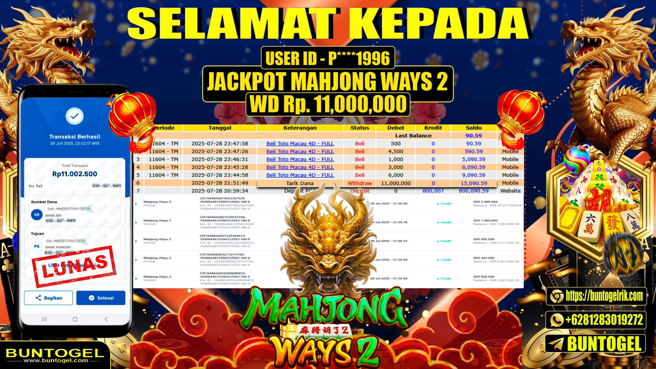 BUKTI BAYAR BUNTOGEL