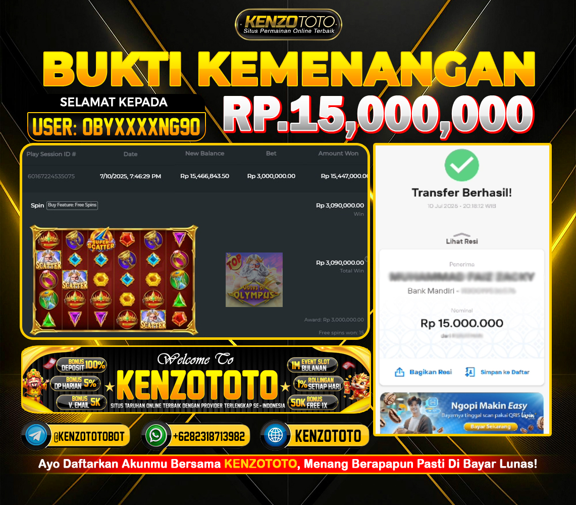 ⚡GATES OF OLYMPUS NGAMUK! RP 15 JUTA LANGSUNG DITEBAR ZEUS!⚡