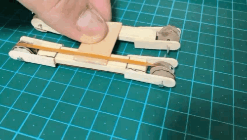 Rubber Band Caterpillar Track Test (on Ground)