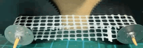 Anti-Slip Net Caterpillar Track on Test Frame (on Ground)