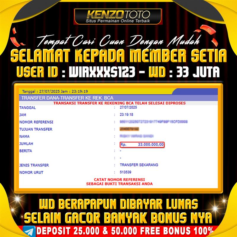 💥 BUKTI REAL! SALDO CAIR RP. 33 JUTA KE REKENING MEMBER SETIA 💥