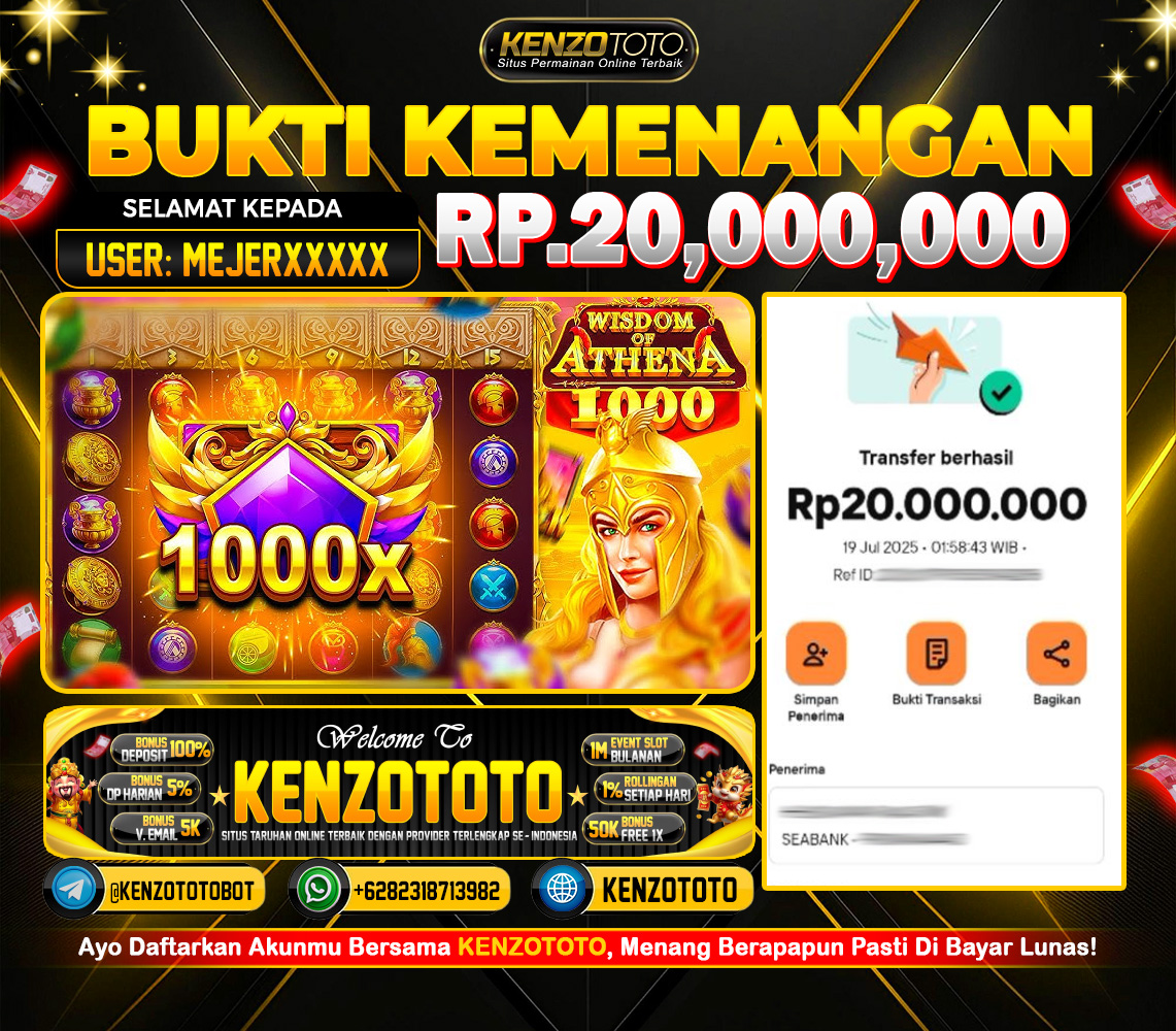 Cuan 20 JUTA RUPIAH berhasil dibawa pulang lewat game Wisdom of Athena 1000 setelah tembus perkalian brutal 1000x!