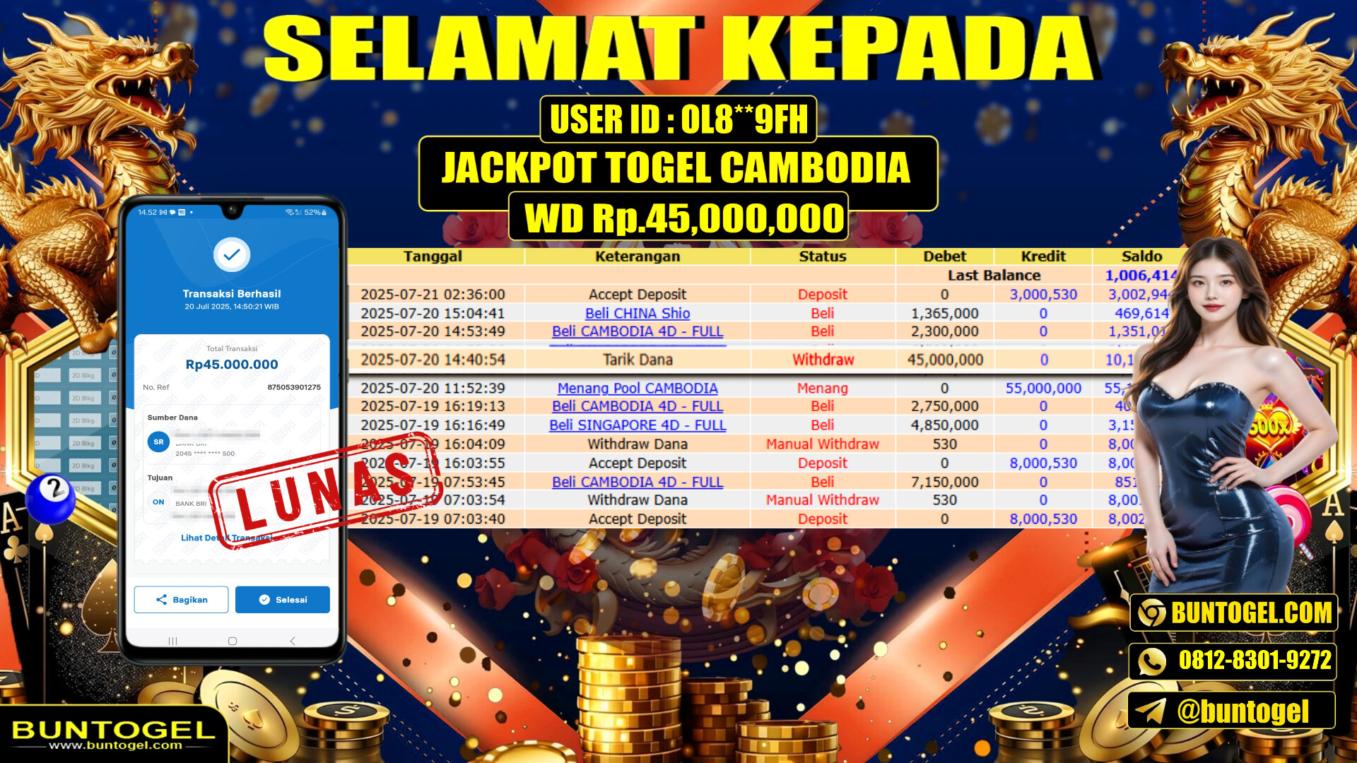 BUKTI BAYAR BUNTOGEL