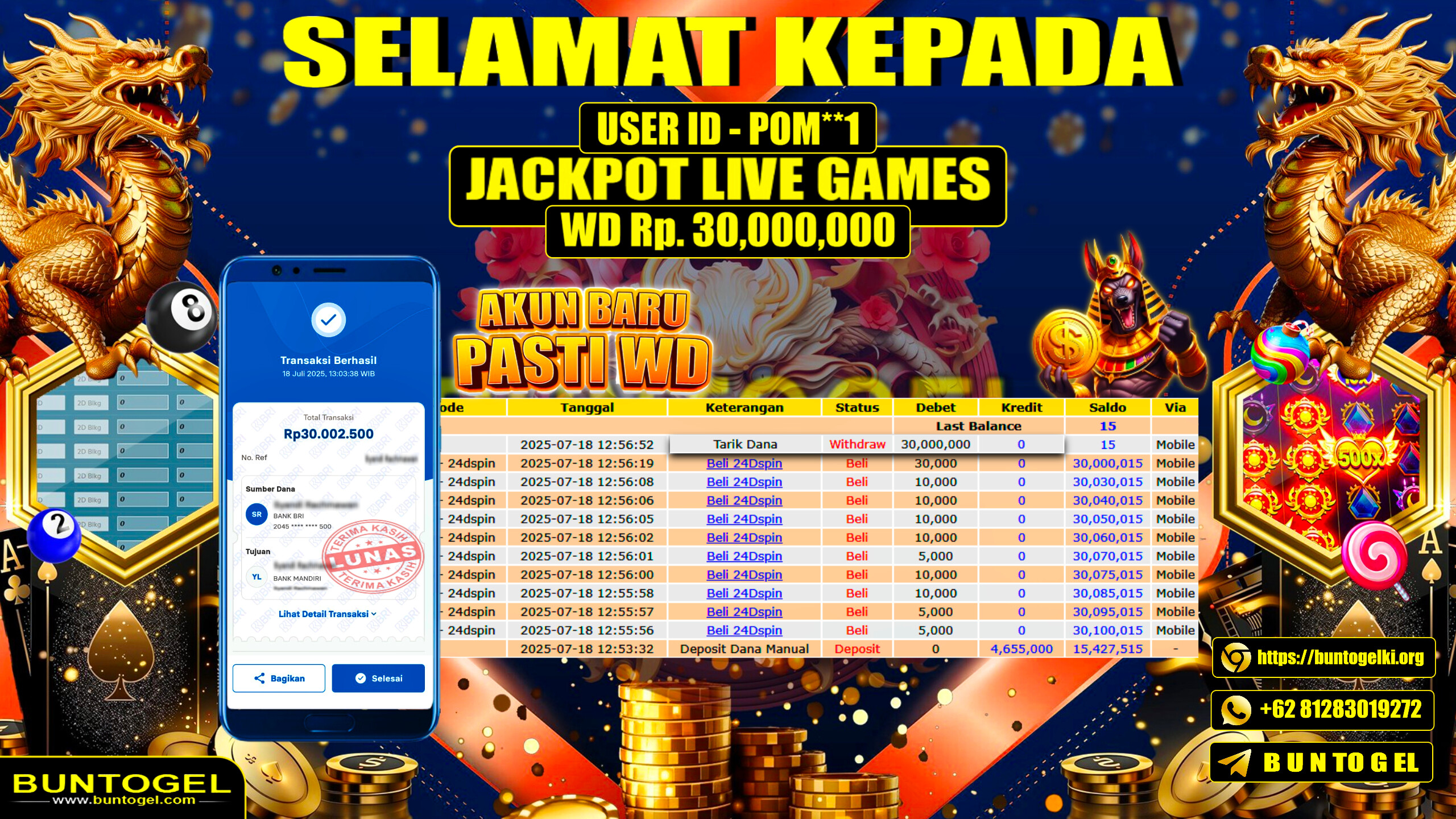BUKTI BAYAR BUNTOGEL