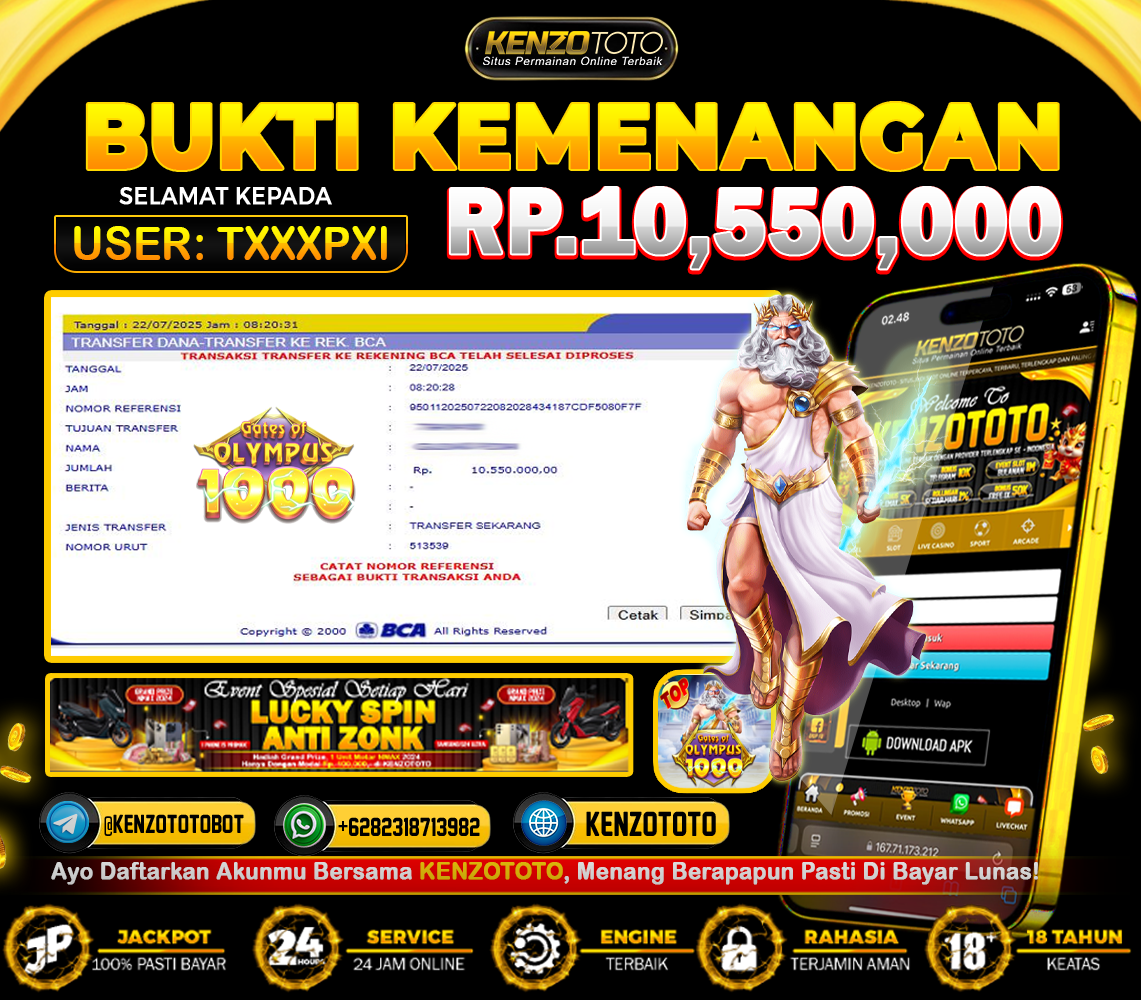 SELAMAT UNTUK USER ID: TXXXPXI