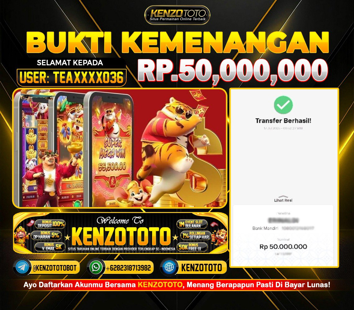 🎉 BUKTI KEMENANGAN RESMI 🎉