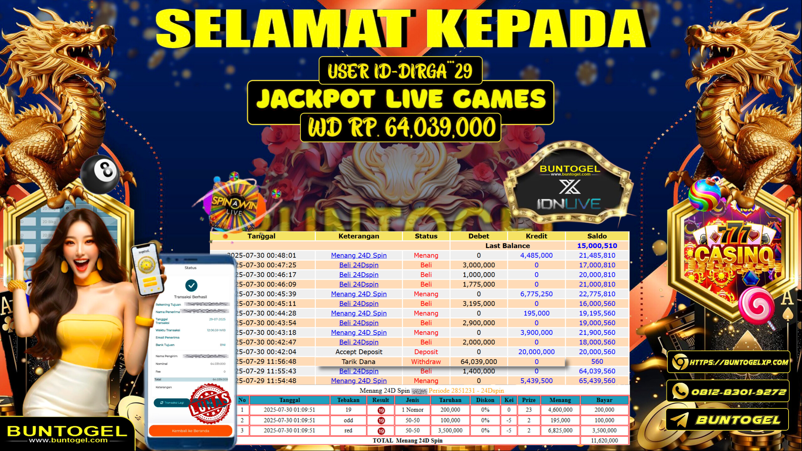 BUKTI BAYAR BUNTOGEL