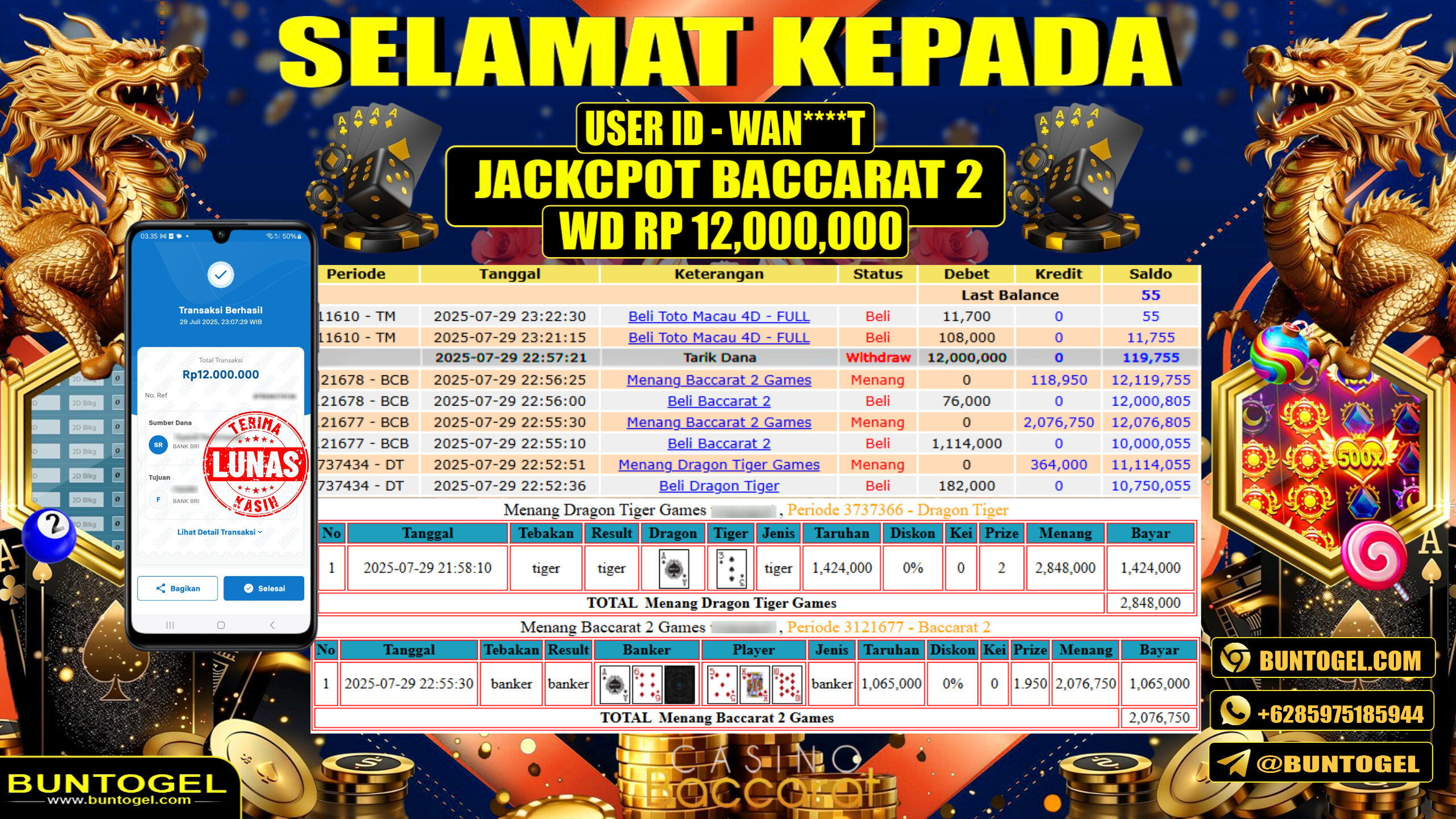 BUKTI BAYAR BUNTOGEL
