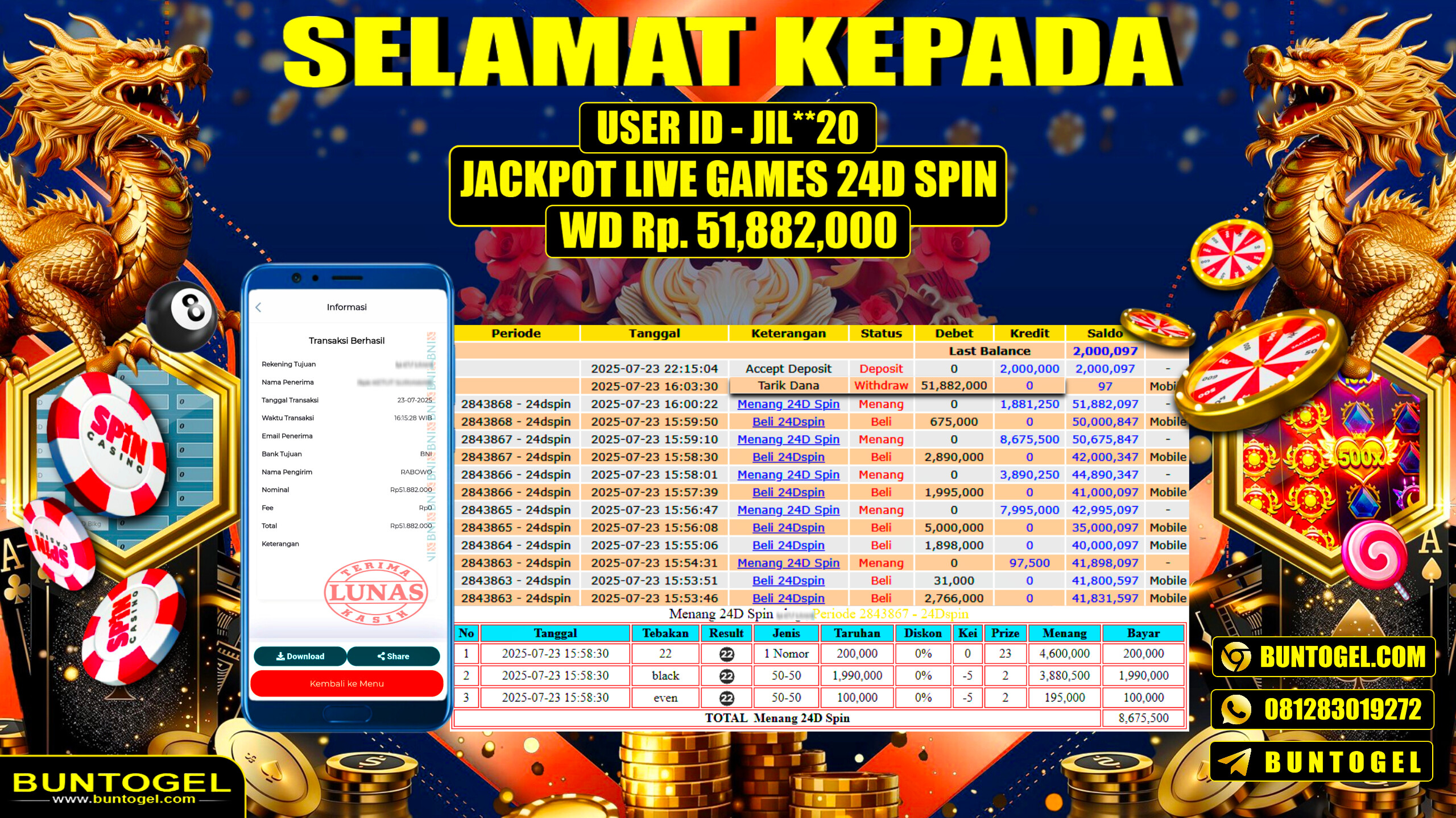 BUKTI BAYAR BUNTOGEL