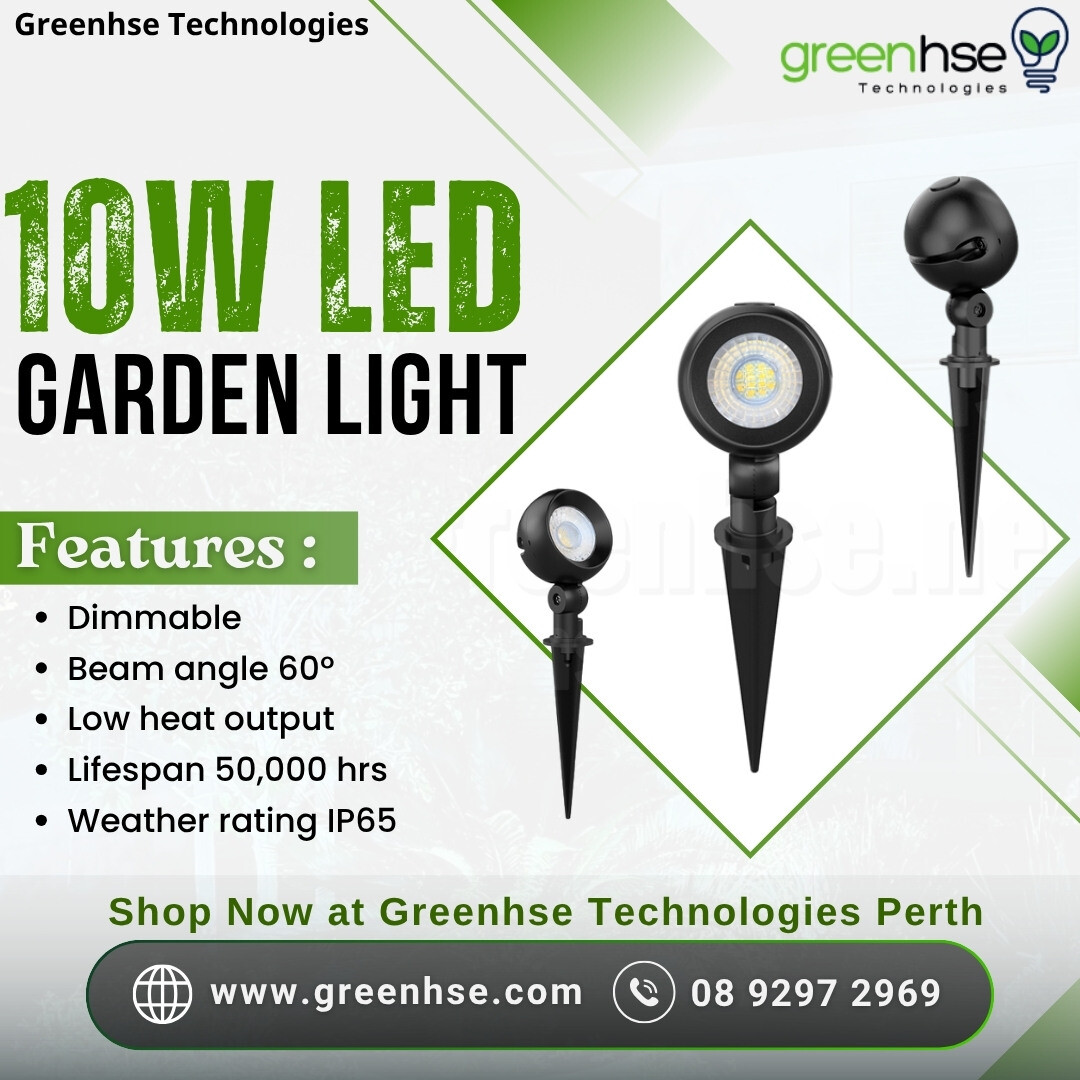 10W LED Garden Light by Greenhse Technologies