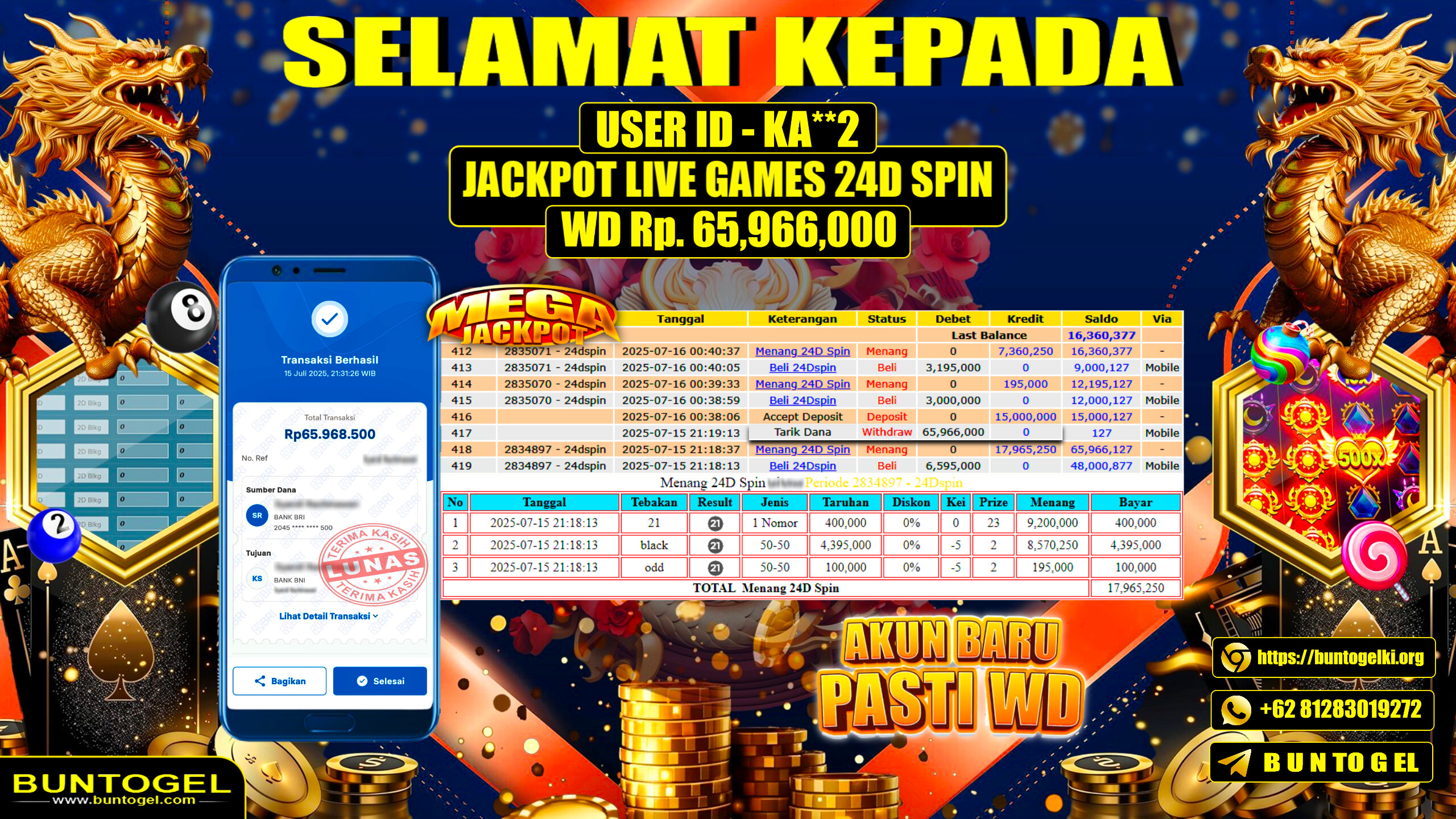 BUKTI BAYAR BUNTOGEL