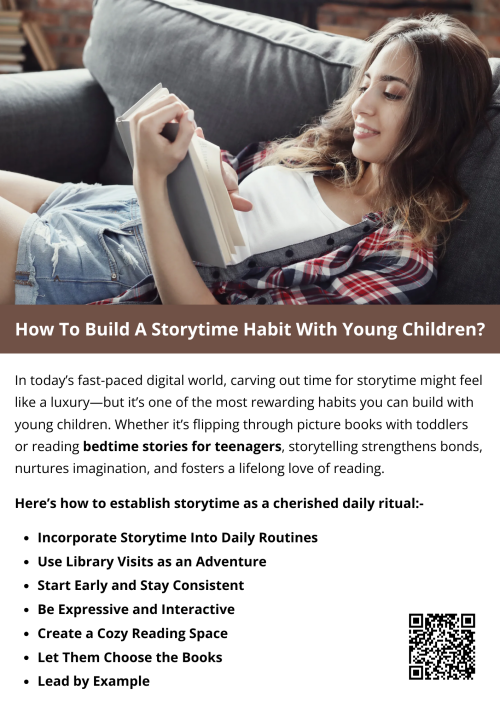 Building a storytime habit with young children starts with consistency and fun. Create a cozy reading space, let kids choose books, and make it part of the bedtime routine. Interactive storytelling boosts imagination and bonding. While reading to little ones, don’t forget that bedtime stories for teenagers can also keep older kids engaged and connected. To know more visit here https://inflationeducation.net/better-bedtime-stories/