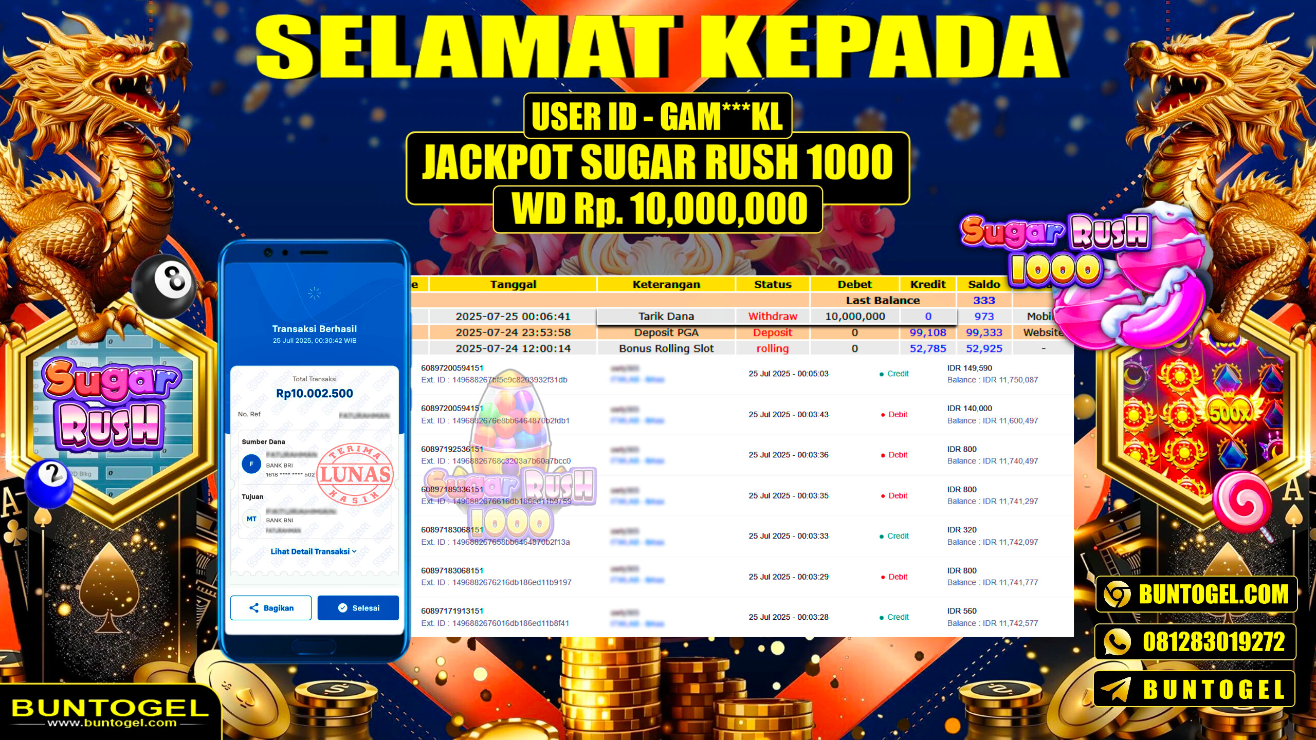 BUKTI BAYAR BUNTOGEL