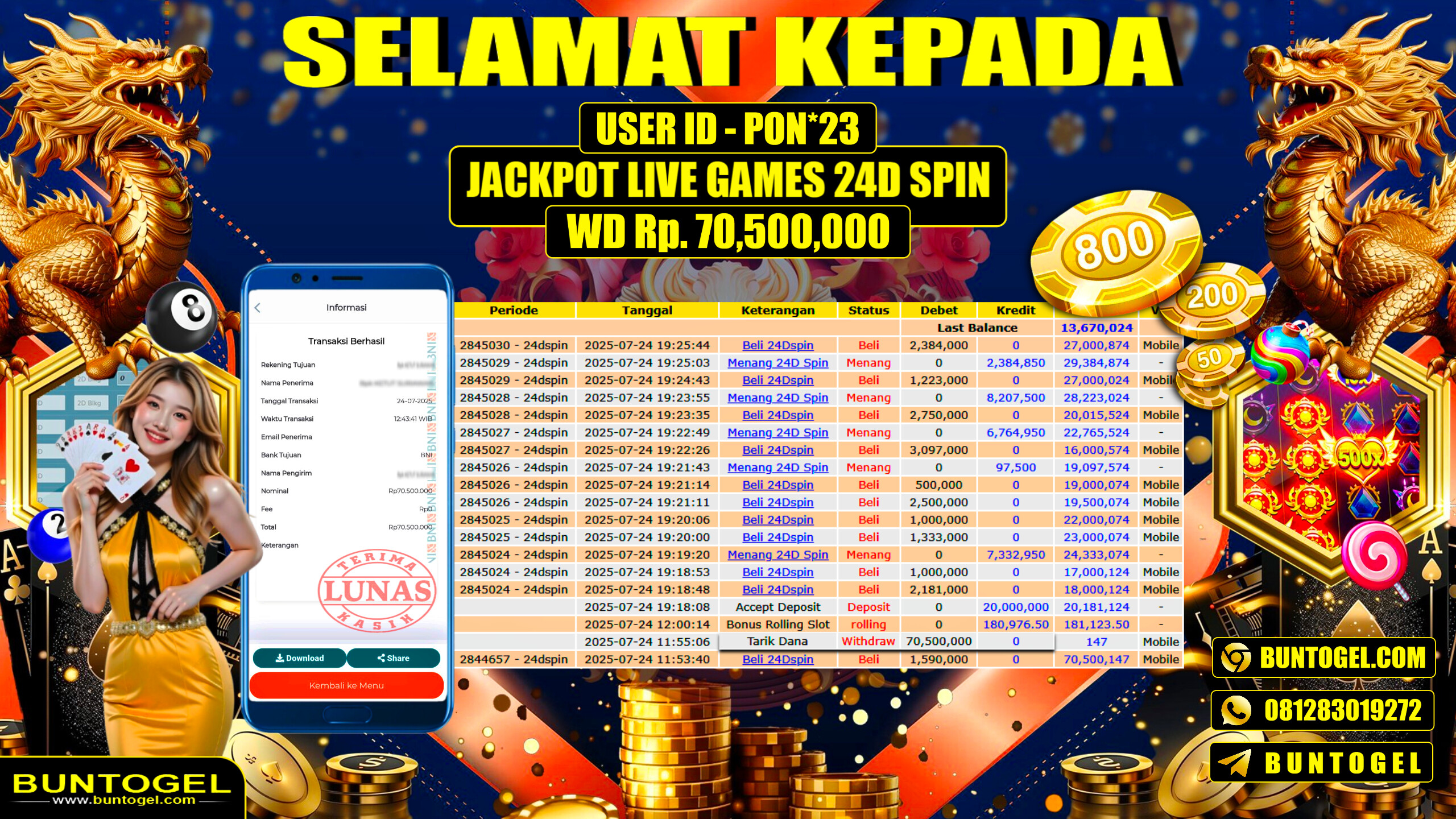 BUKTI BAYAR BUNTOGEL