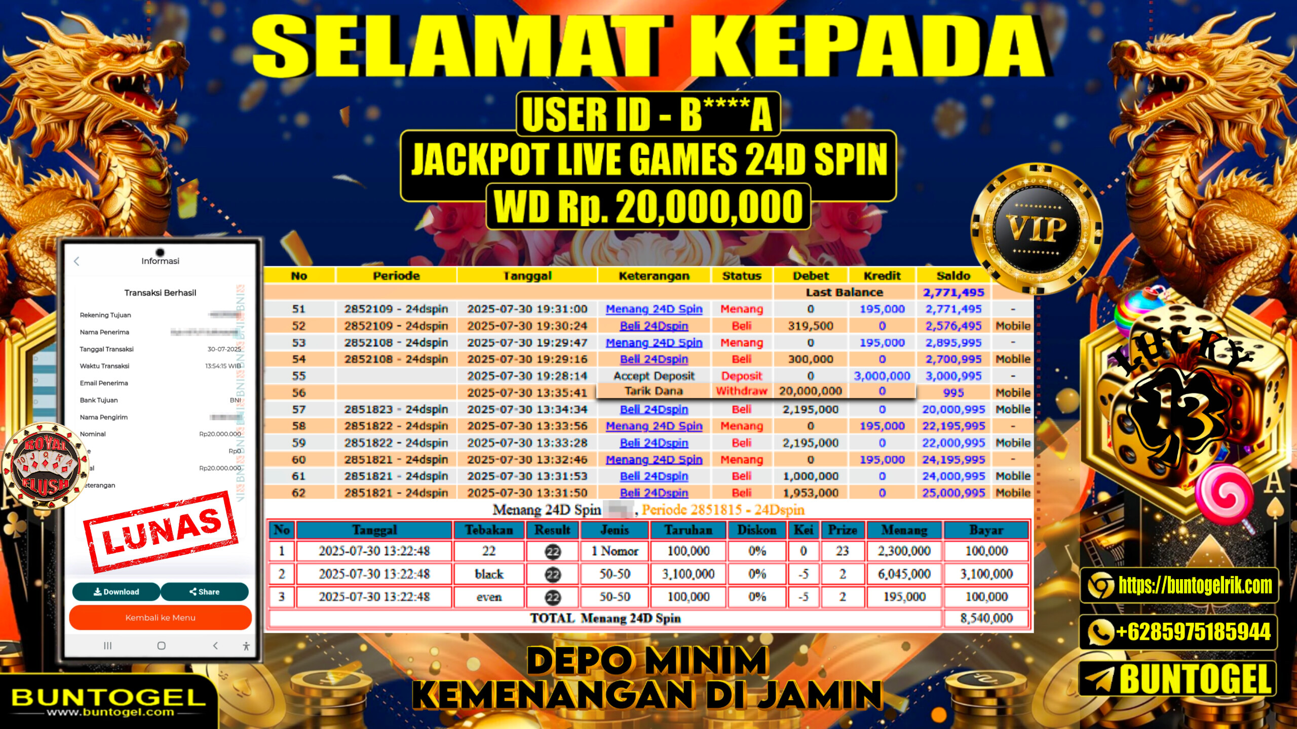 BUKTI BAYAR BUNTOGEL