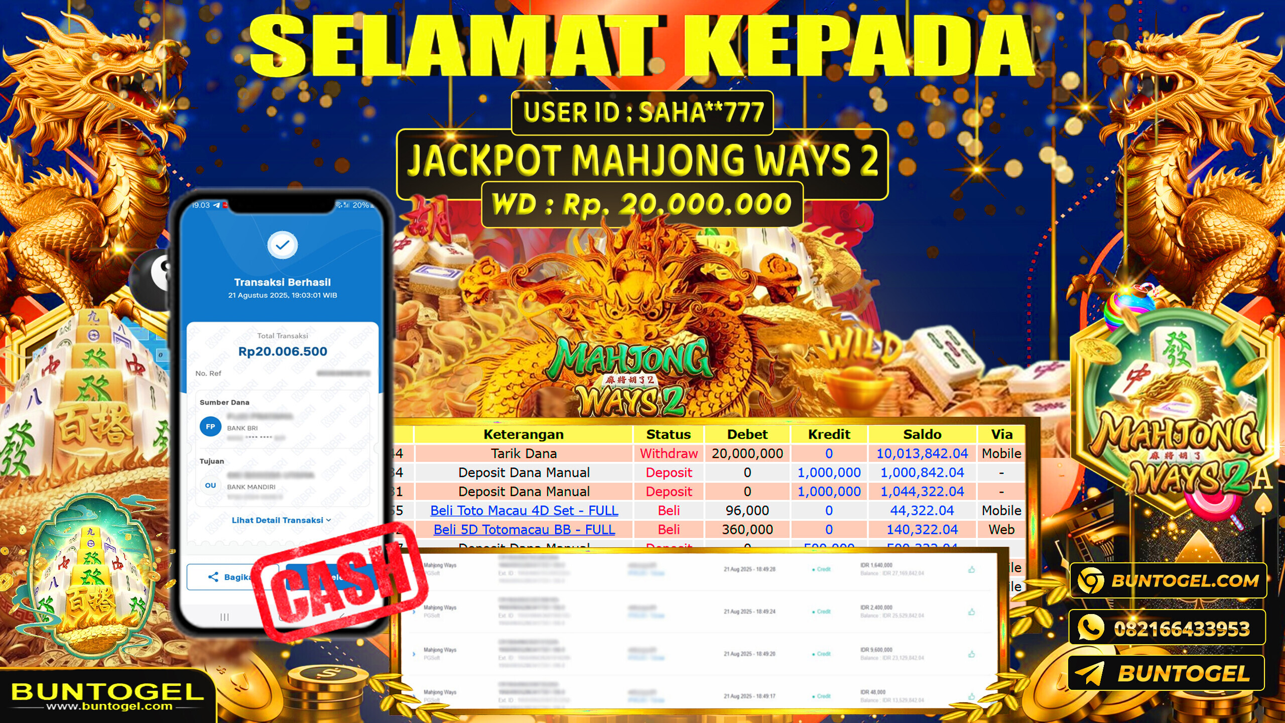 BUKTI BAYAR BUNTOGEL