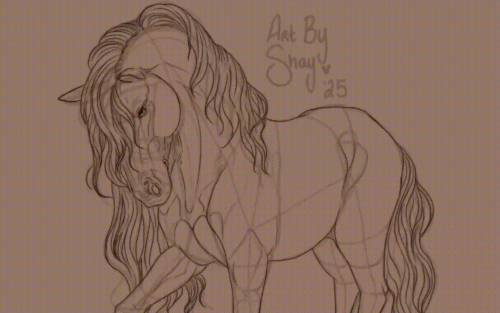 Horse Sketch WIP