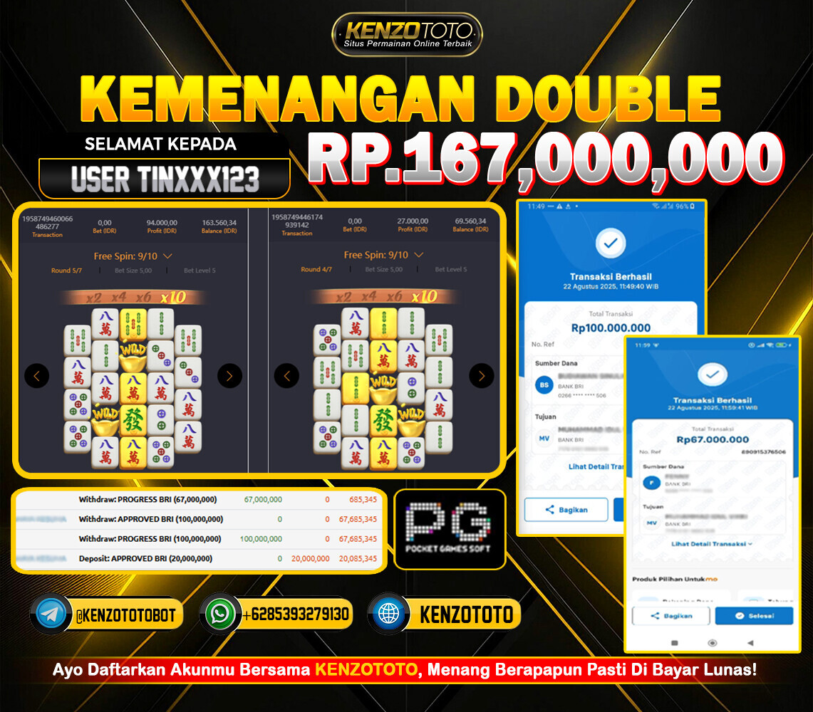 💎 KEMENANGAN FANTASTIS DI KENZOTOTO 💎