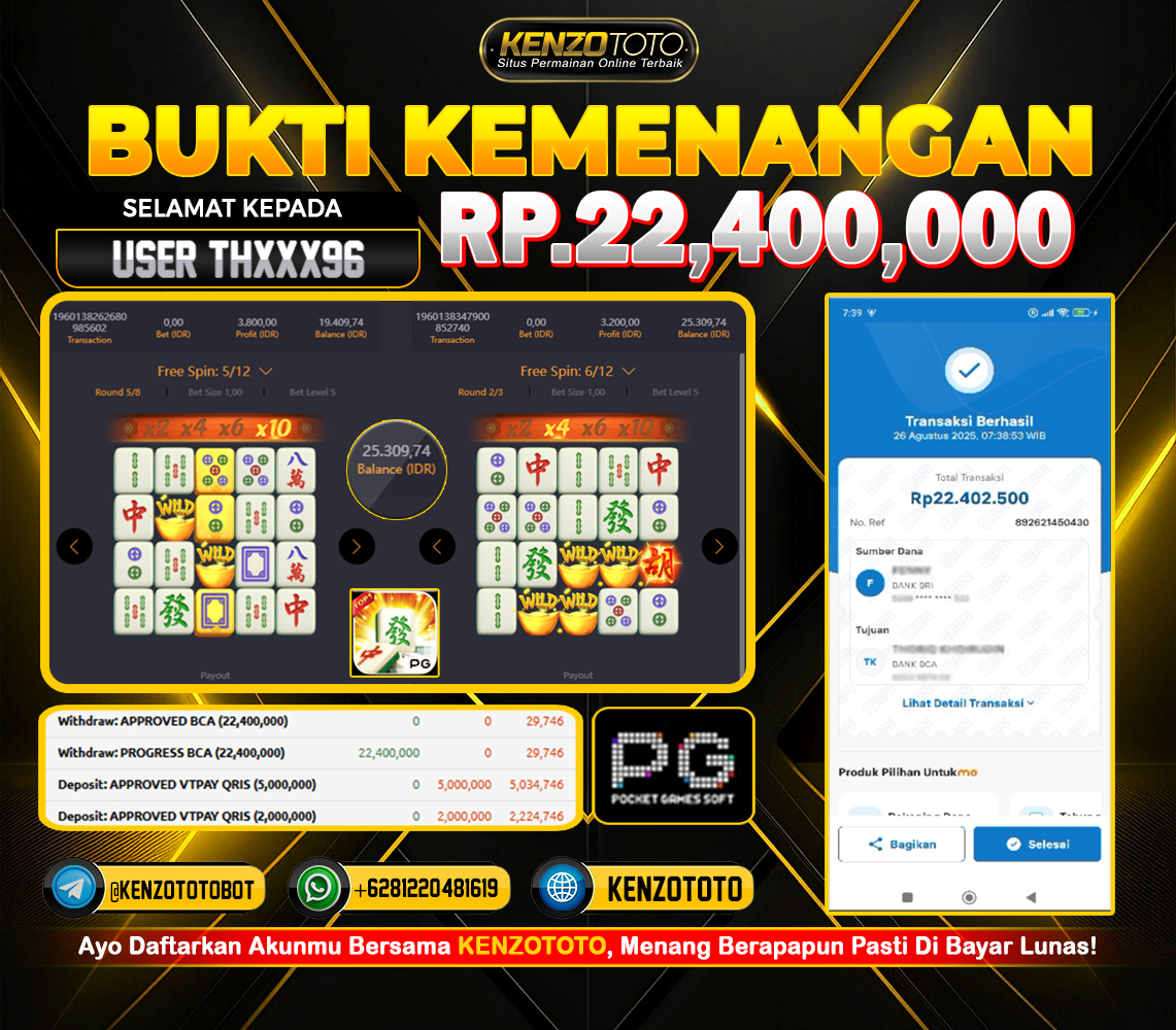 ⚡ BUKTI KEMENANGAN BAR-BAR KENZOTOTO ⚡