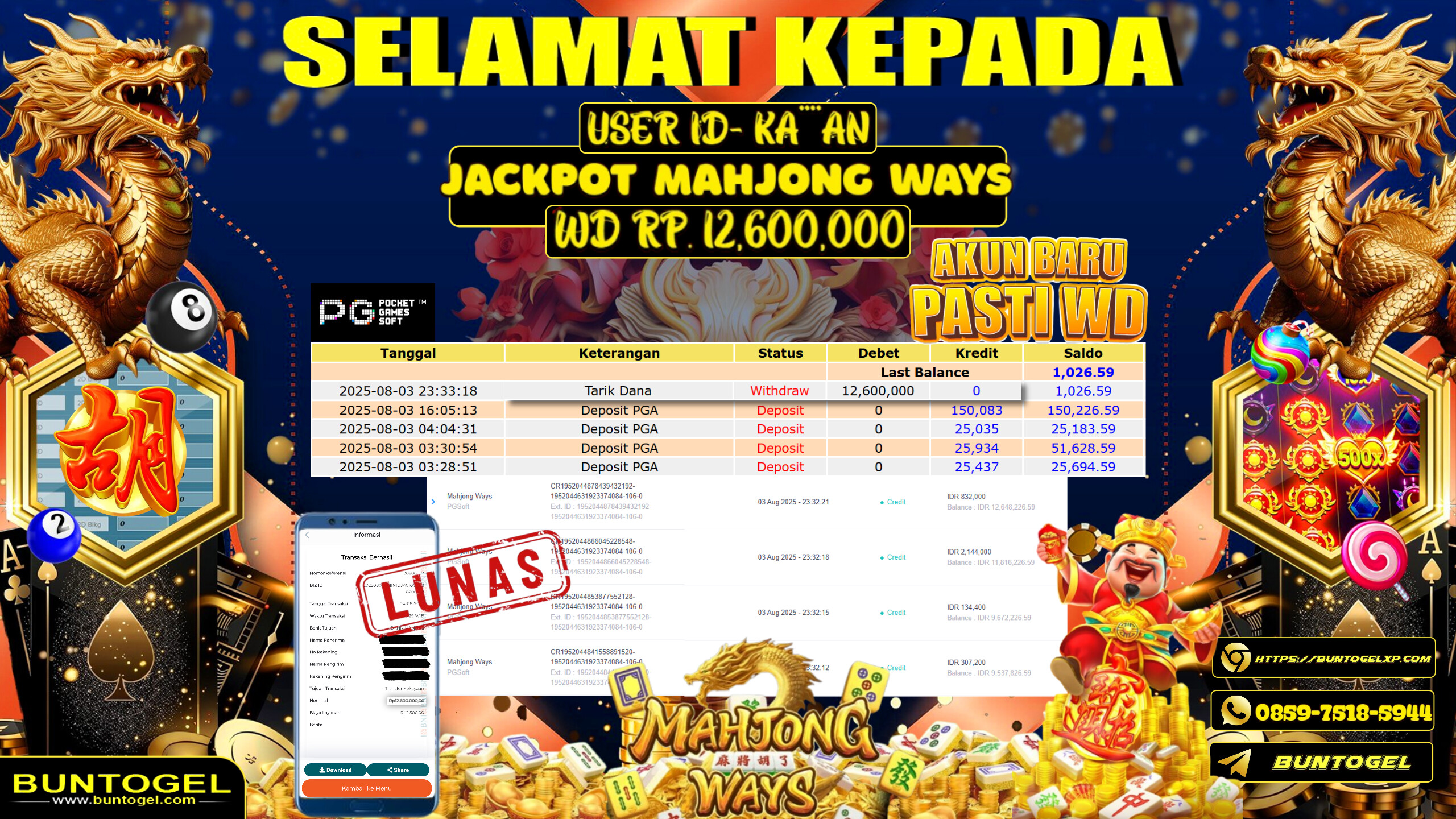 BUKTI BAYAR BUNTOGEL