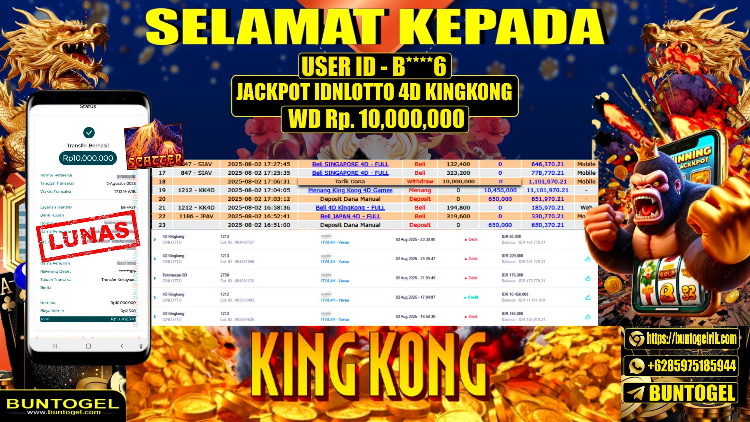 BUKTI BAYAR BUNTOGEL