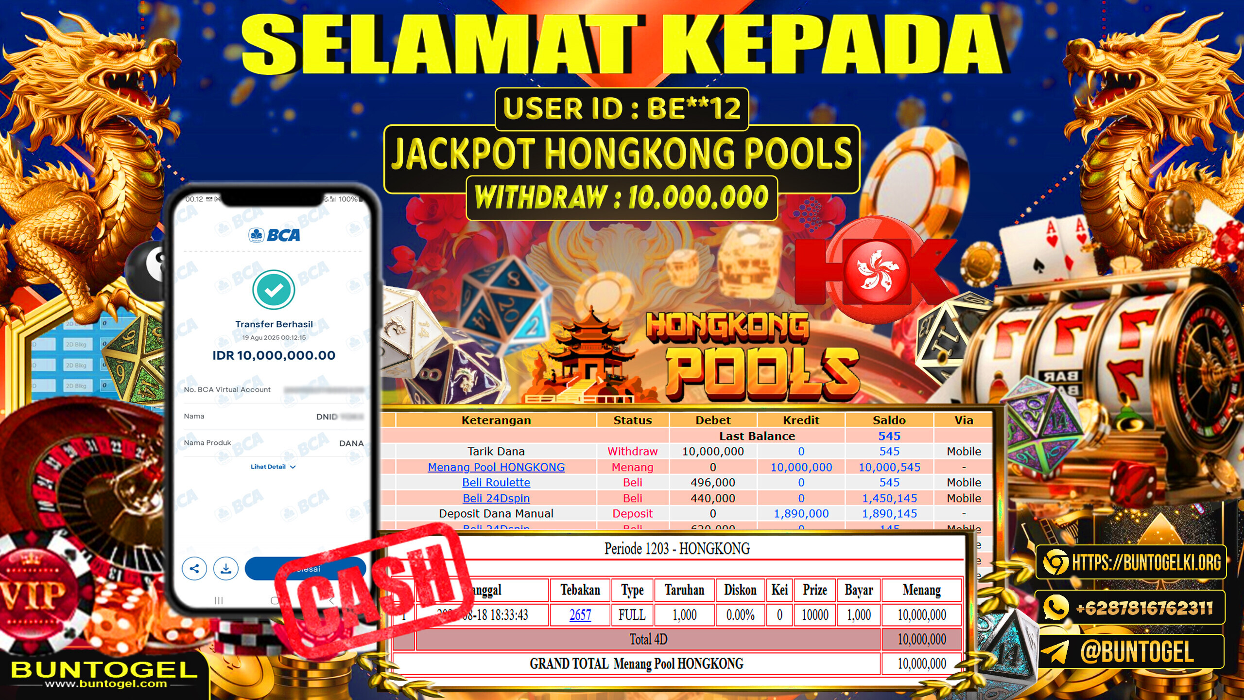 BUKTI BAYAR BUNTOGEL