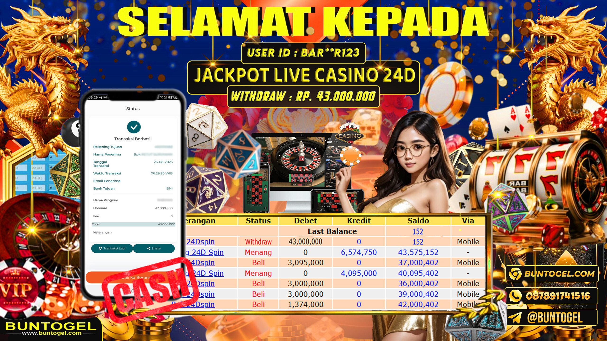 BUKTI BAYAR BUNTOGEL