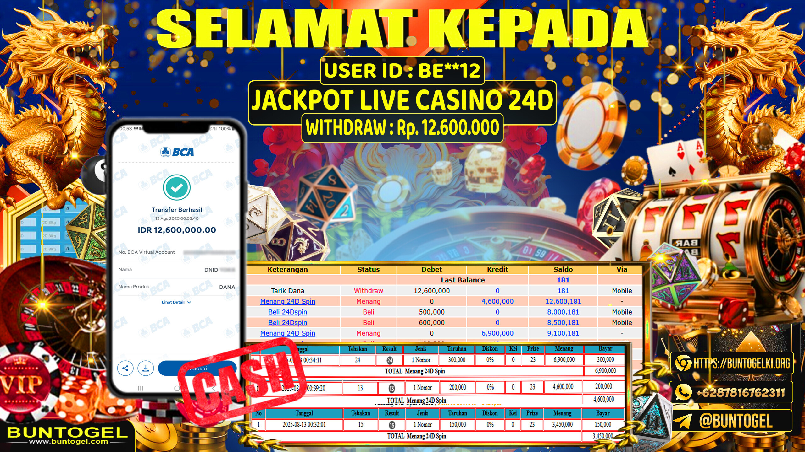BUKTI BAYAR BUNTOGEL