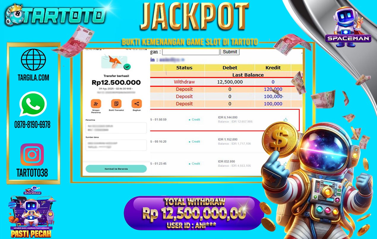 JACKPOT PERMAINAN SPACEMAN