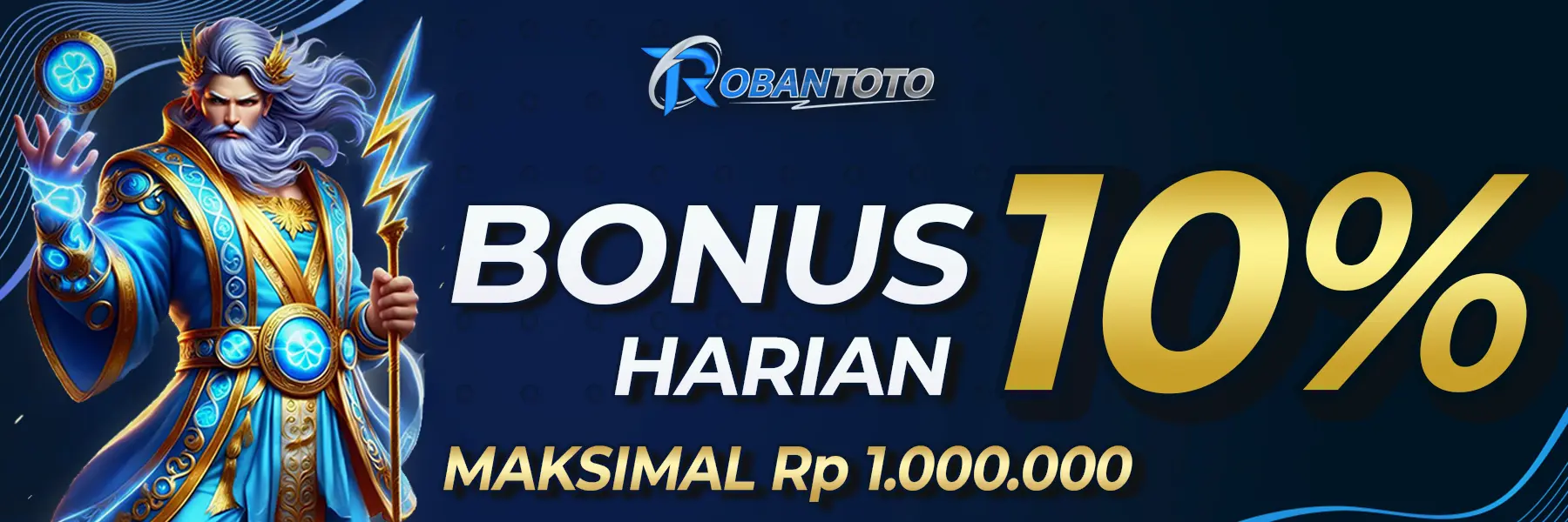 BONUS HARIAN 10% – MAKSIMAL RP 1.000.000