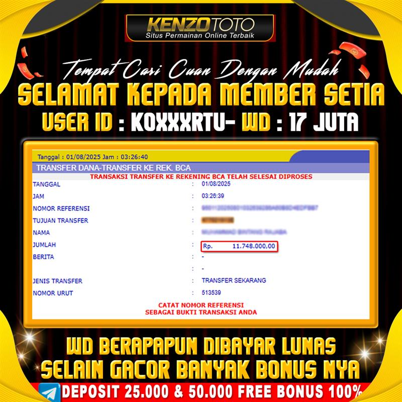 Cuma deposit 25K / 50K aja udah dapet BONUS 100% 🧧