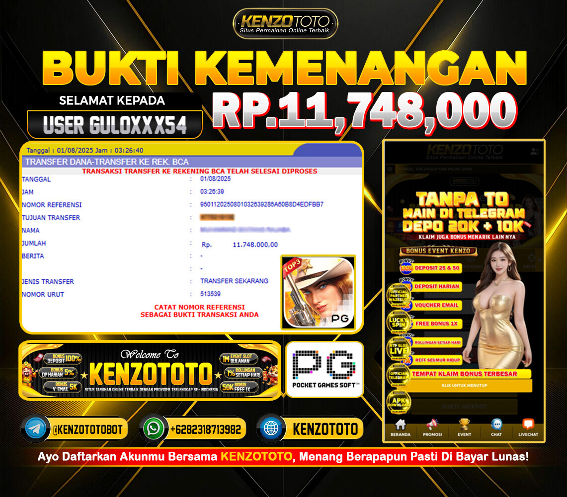 Selamat kepada User GULOXX54 yang berhasil WD Rp11.748.000 💸💸