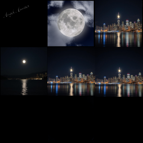 Vancouver city scape at night