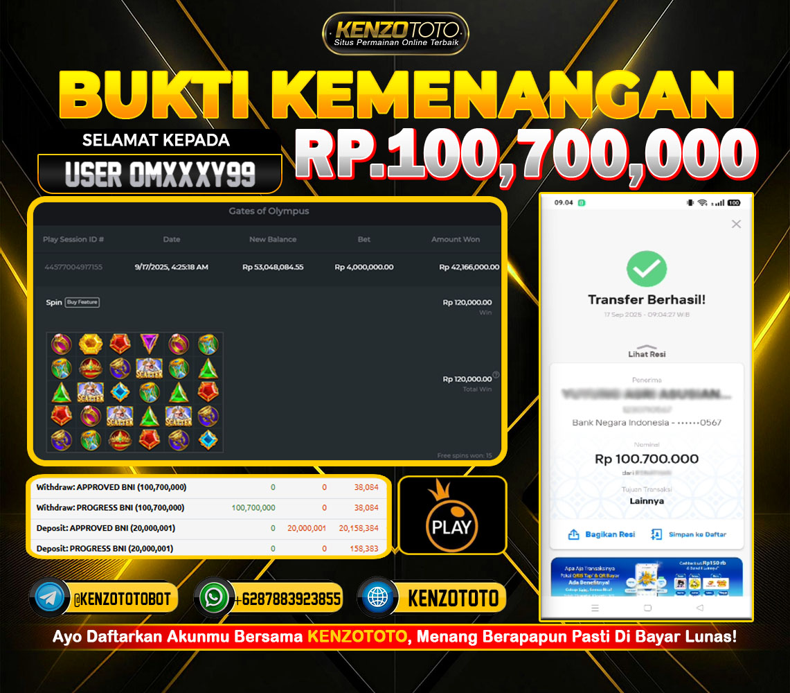 TOTAL WD : RP 100.700.000 CASH!!!