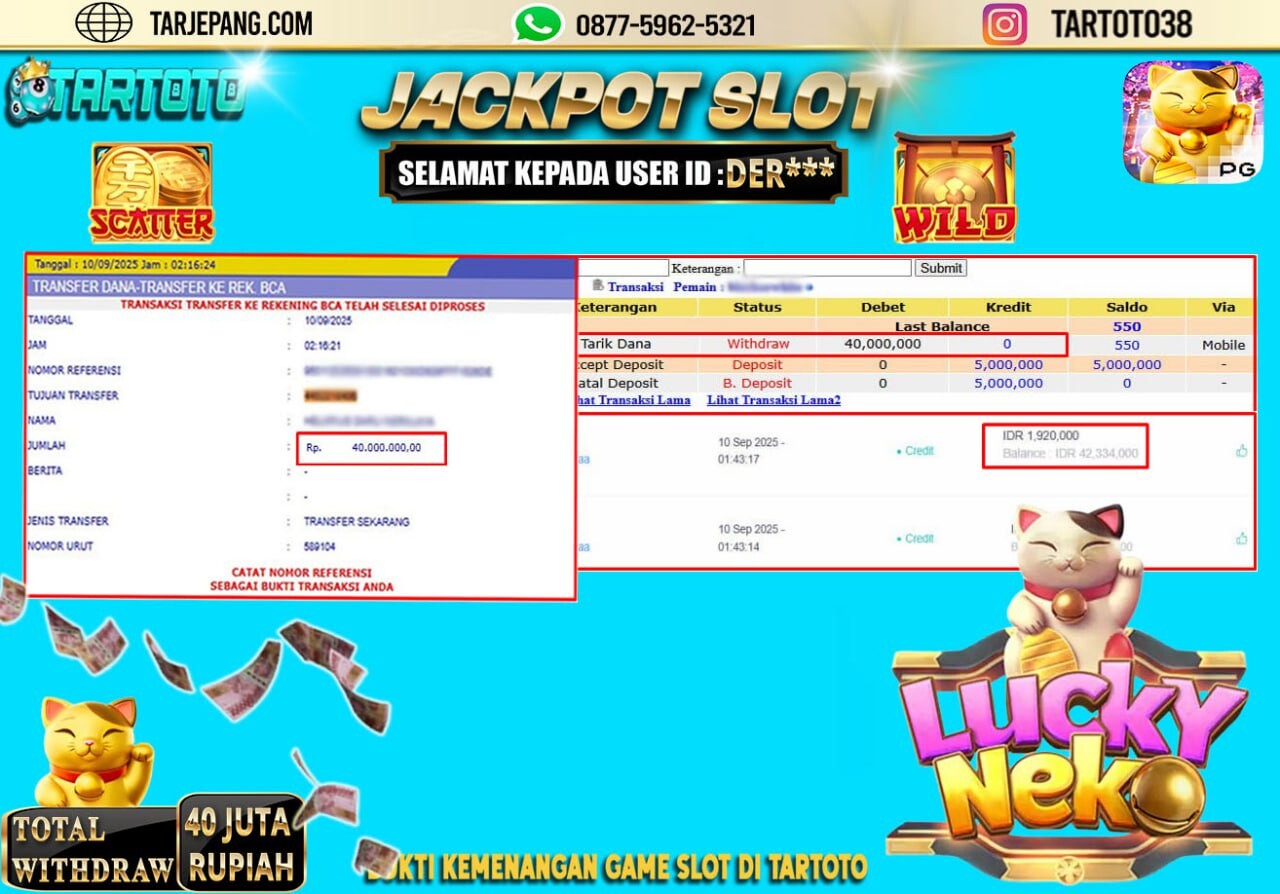 JACKPOT PERMAINAN LUCKY NEKO