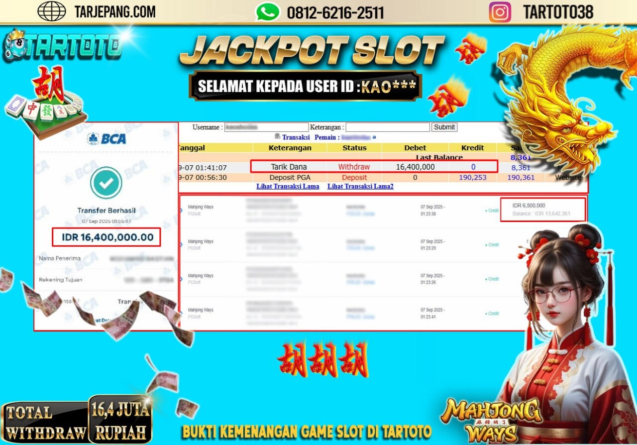 JACKPOT PERMAINAN MAHJONG WAYS