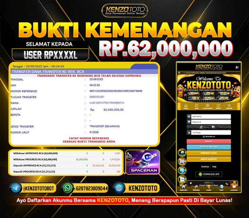 TOTAL WD : RP. 62.000.000