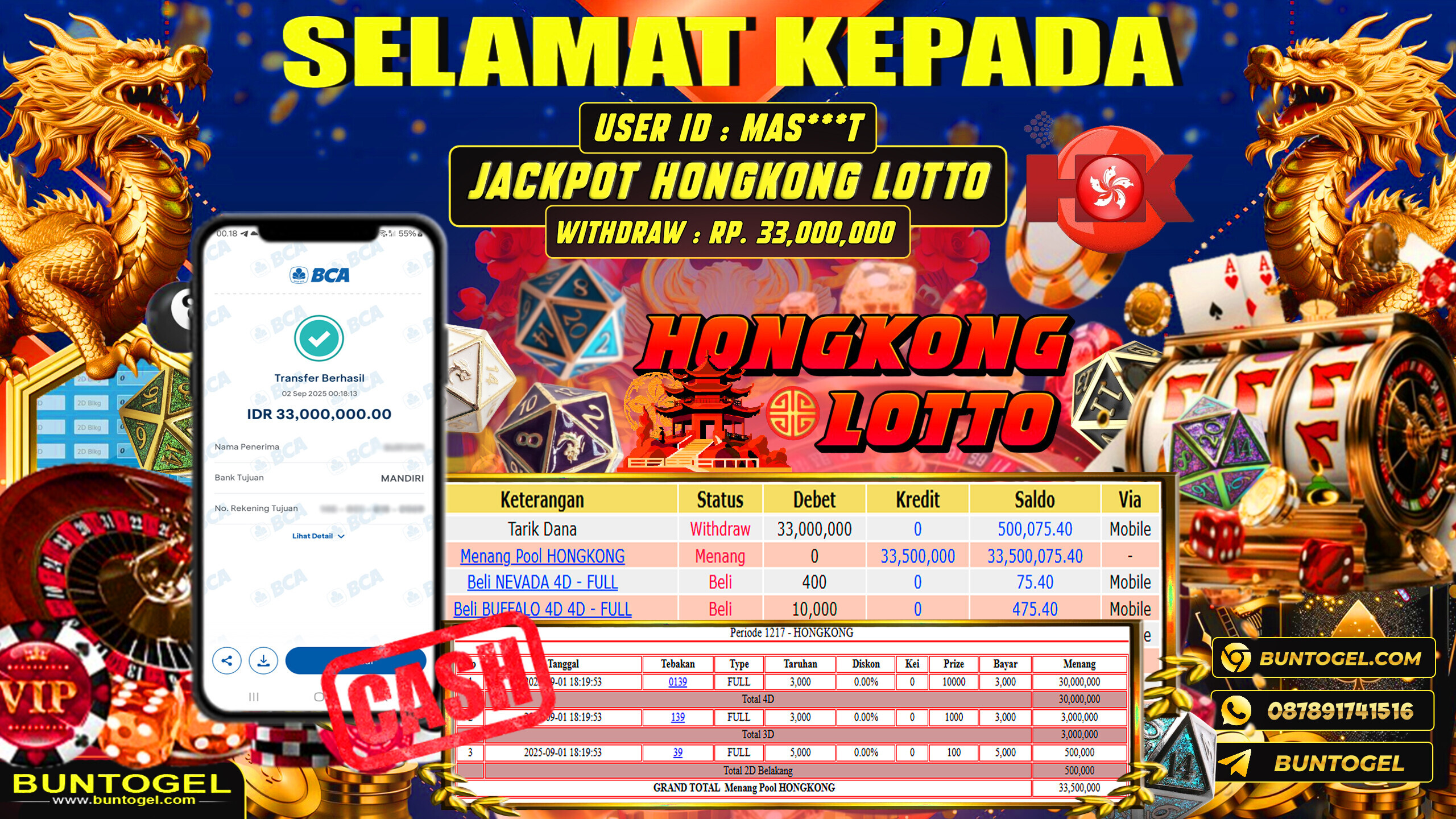 BUKTI BAYAR BUNTOGEL