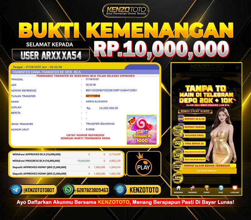 💥 USER ARXXA54 WD 10.000.000!! 💥