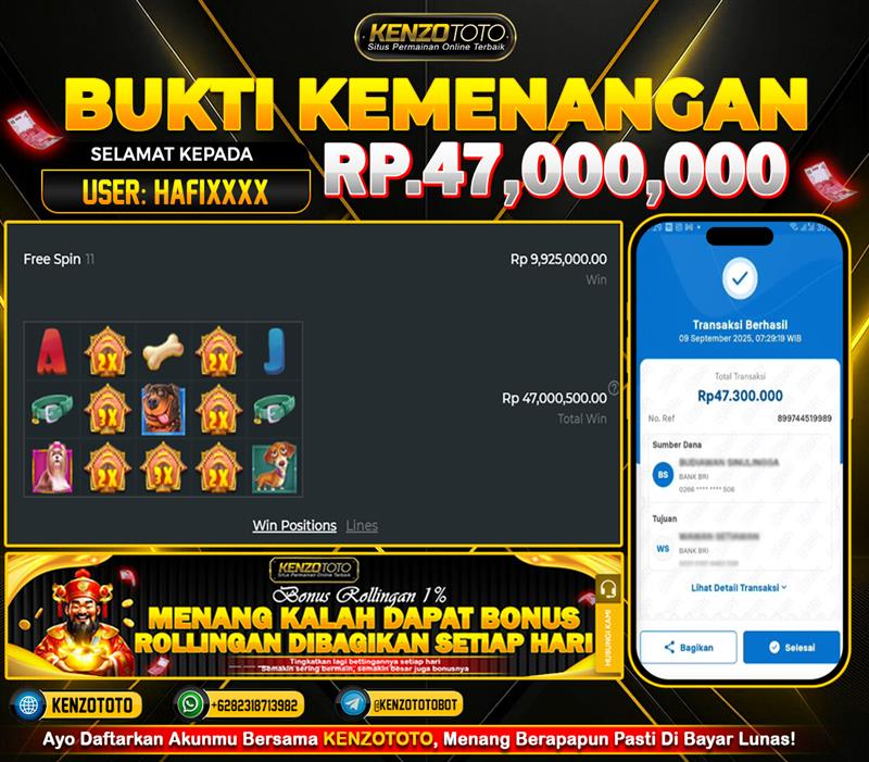 “WD cair Rp47.000.000 ke USER HAFIXXXX ✅