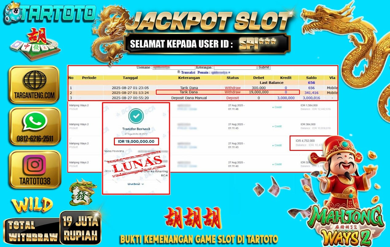 JACKPOT PERMAINAN MAHJONG WAYS 2