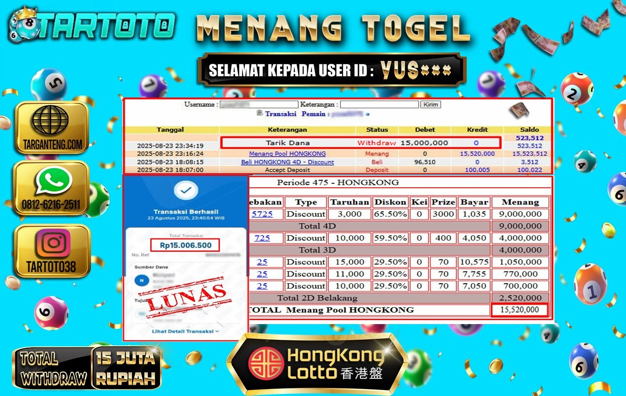 JACKPOT PERMAINAN TOGEL HONGKONG
