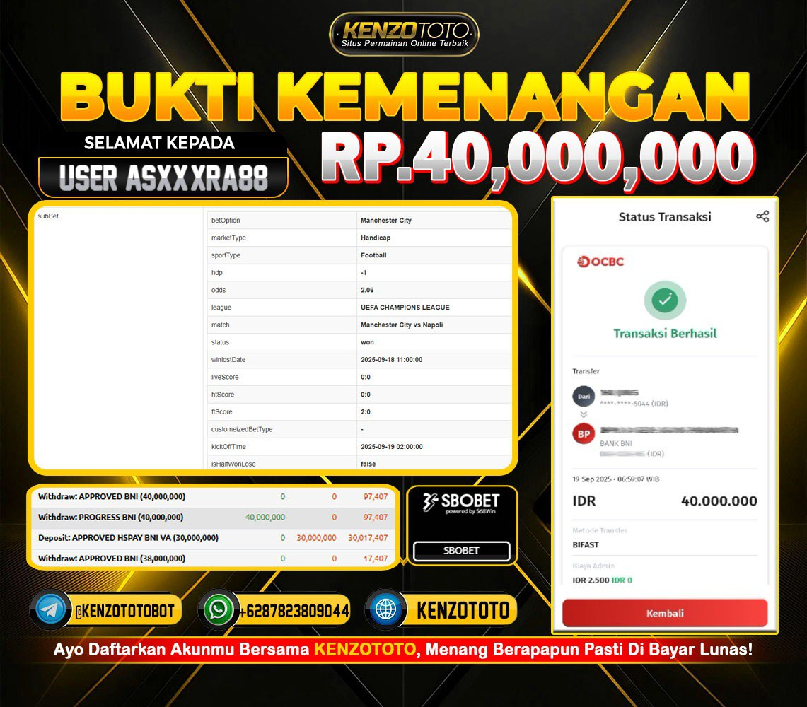 TOTAL WD : RP. 40.000.000